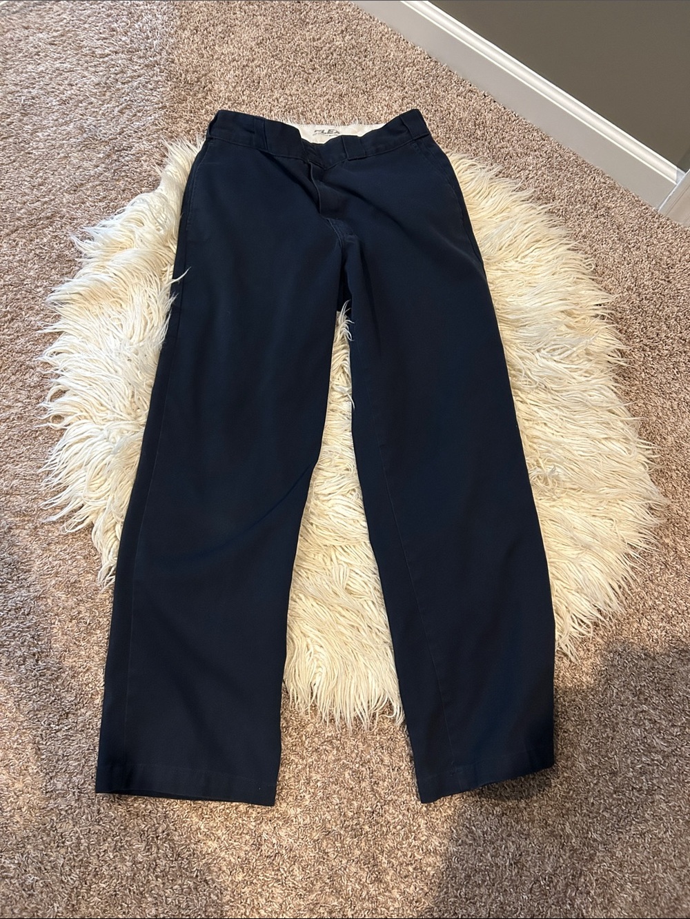 Dickies Men's 32x32 navy Chino Work Pants 874 Flex blue good condition
